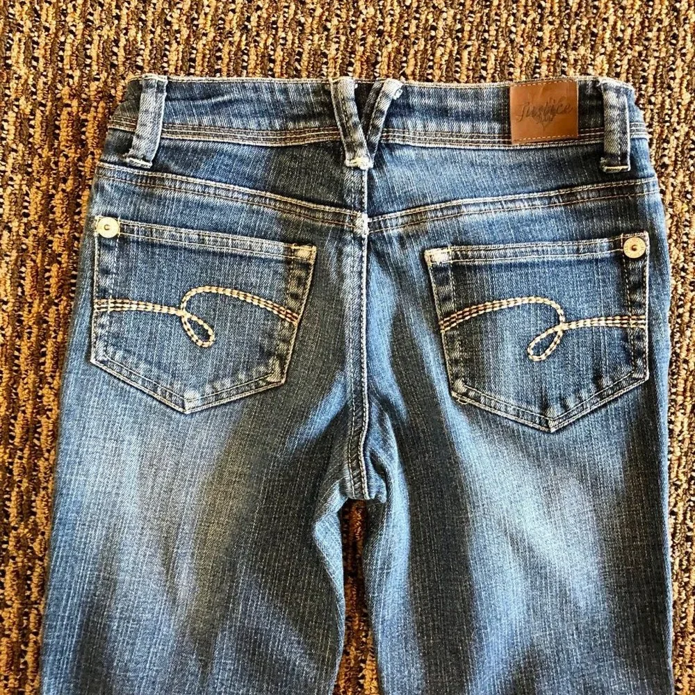 Justice I ❤️Justice Jeans Simply Low Girls 10R Used - Picture 4 of 11
